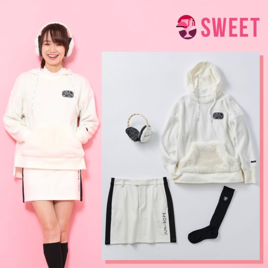 【きい】JUN&ROPE’ ジュンアンドロペ 蓄熱裏地 ニットパーカー