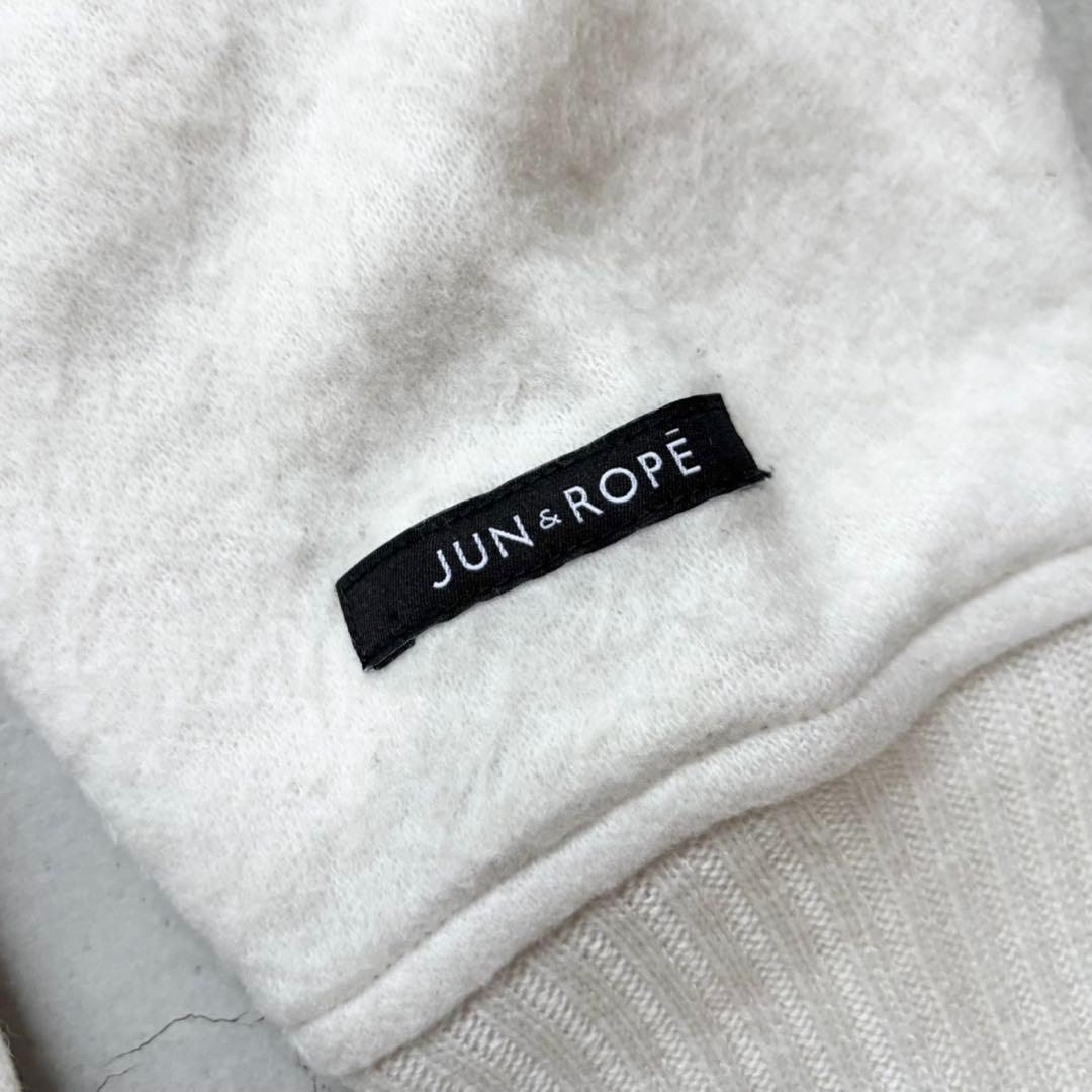 【きい】JUN&ROPE’ ジュンアンドロペ 蓄熱裏地 ニットパーカー