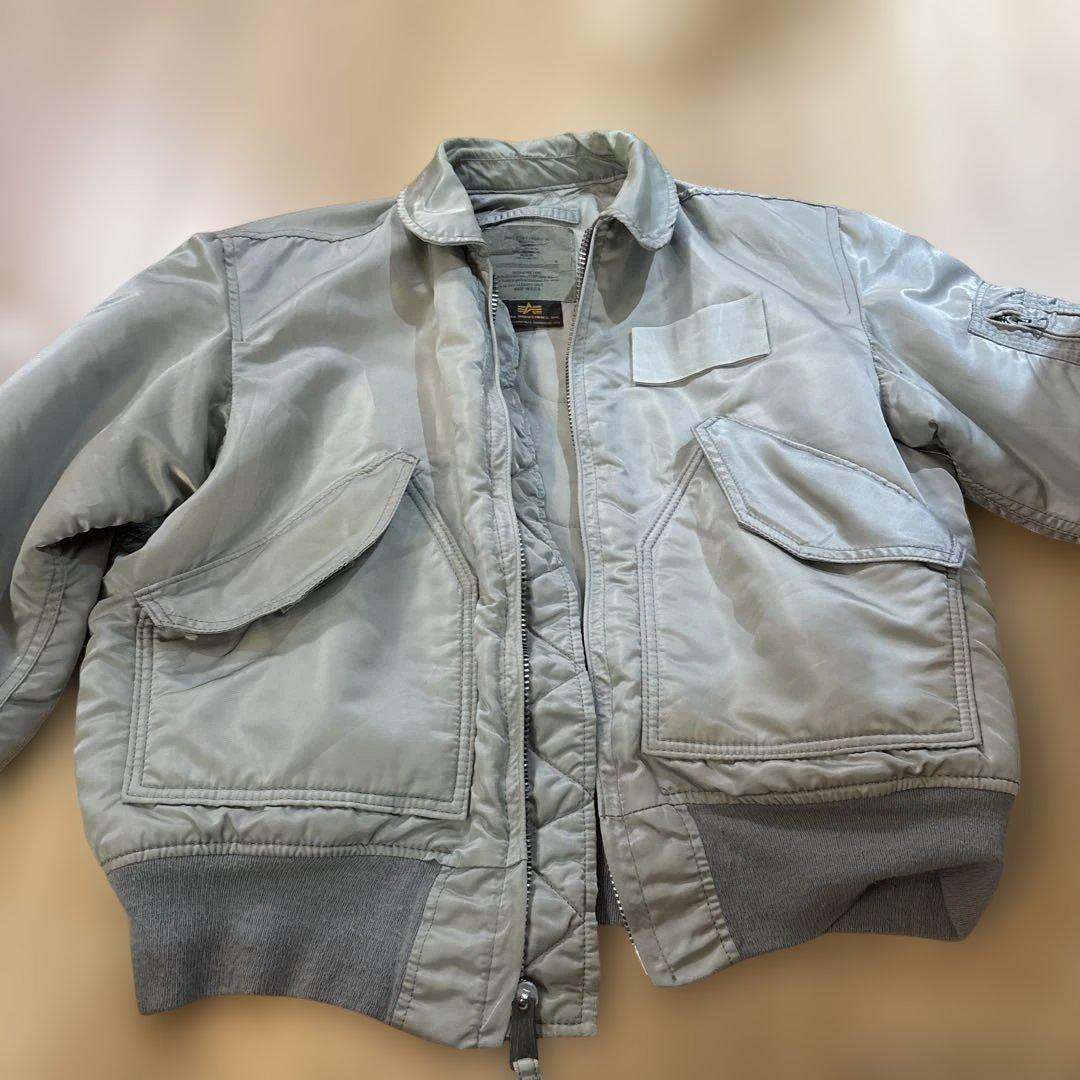 90s USA製 ALPHA CWU-45P フライト ジャケット銀ML - メルカリ