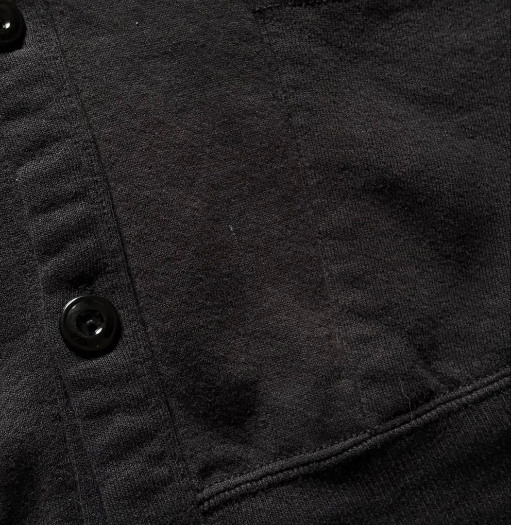 80s 90s JERZEES スウェット カーディガン USA製 ブラック 黒