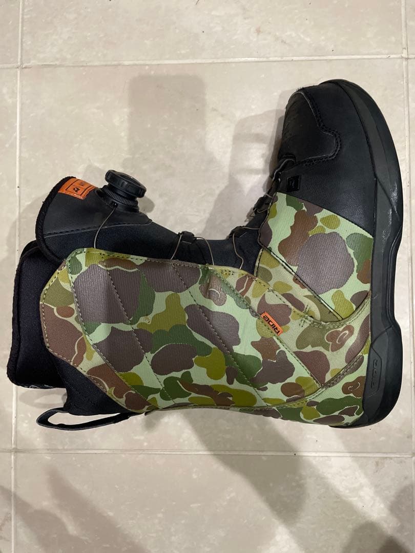 RIDE ANTHEM BOA スノーボードブーツ カモ柄 ブラック 中古美品