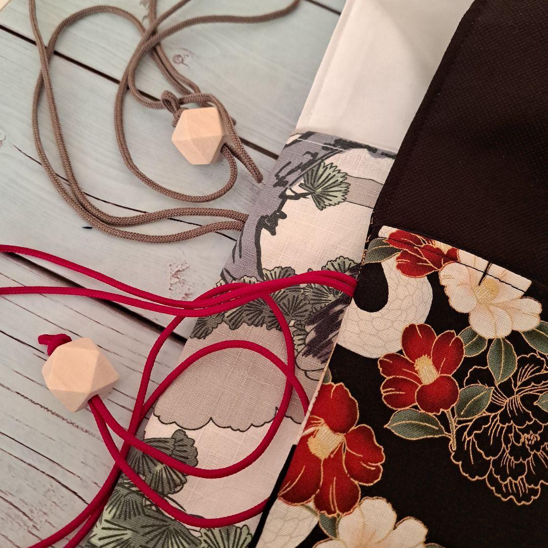 オーダー　横笛用　ロールケース　巻き袋　篠笛　龍笛　能管　横笛　鷹　白蛇