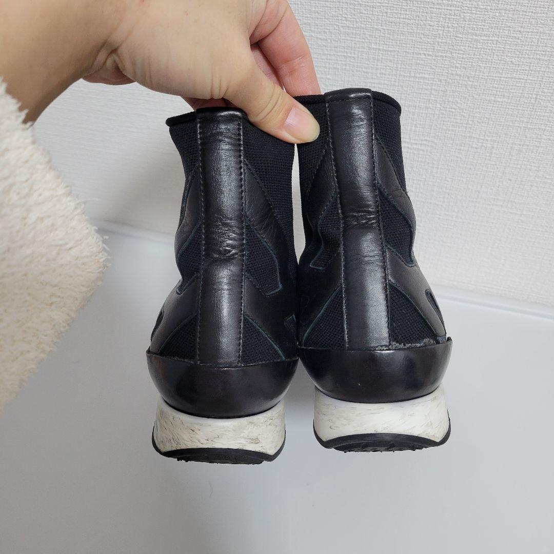 HERMES Hマークソックススニーカー36 使用感・難あり エルメス