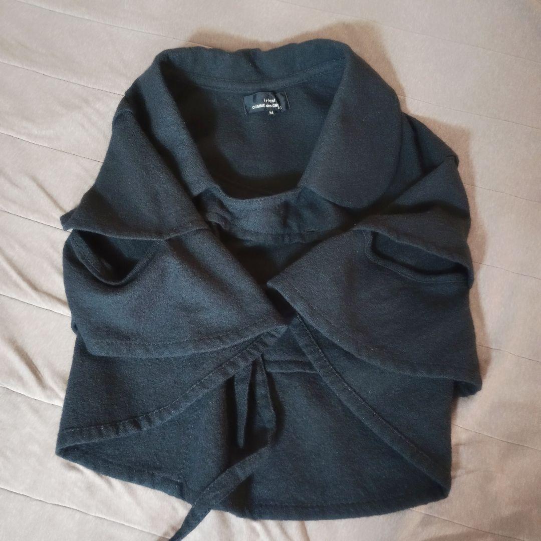 tricot COMME des GARCONS 黒ポンチョ Mサイズ