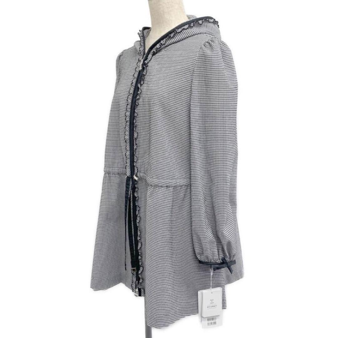 極美品 エムズグレイシー ロングコート 2023年モデル フード リボン 40