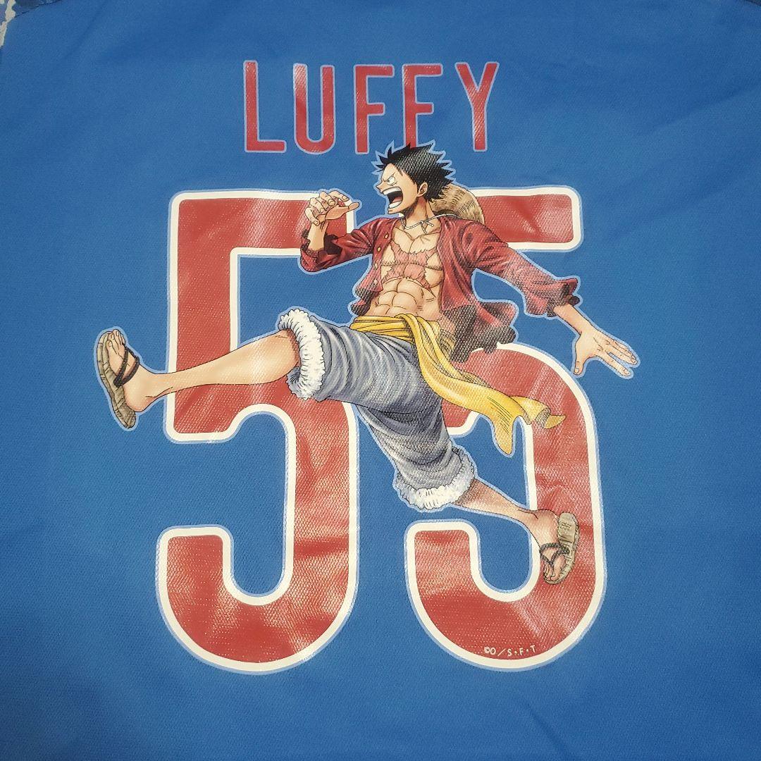 【激レア】ワンピース×サッカー日本代表×アディダス　ユニフォーム　ルフィ　L