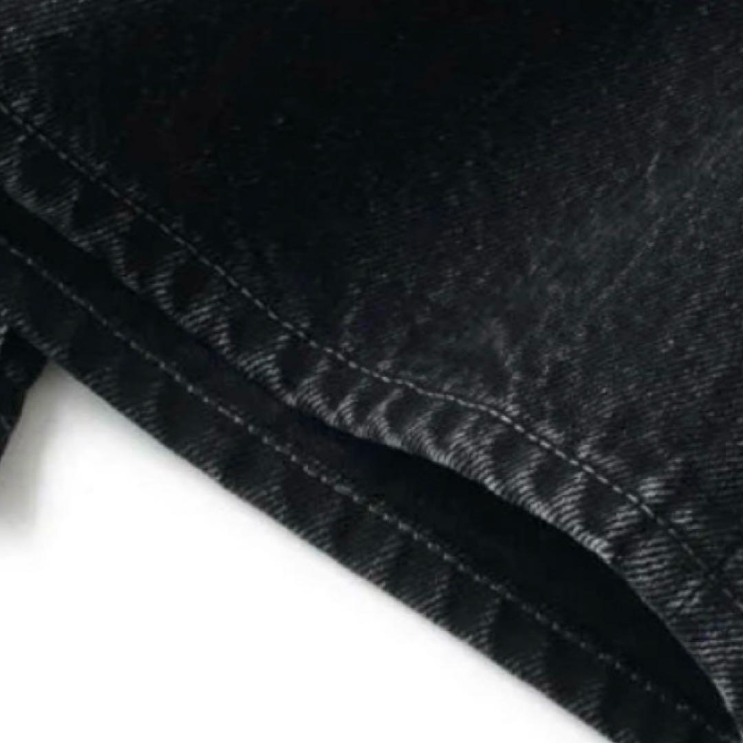 FTC / EMB ブラックデニムパンツ　25ss 人気　即完売　バギーパンツ