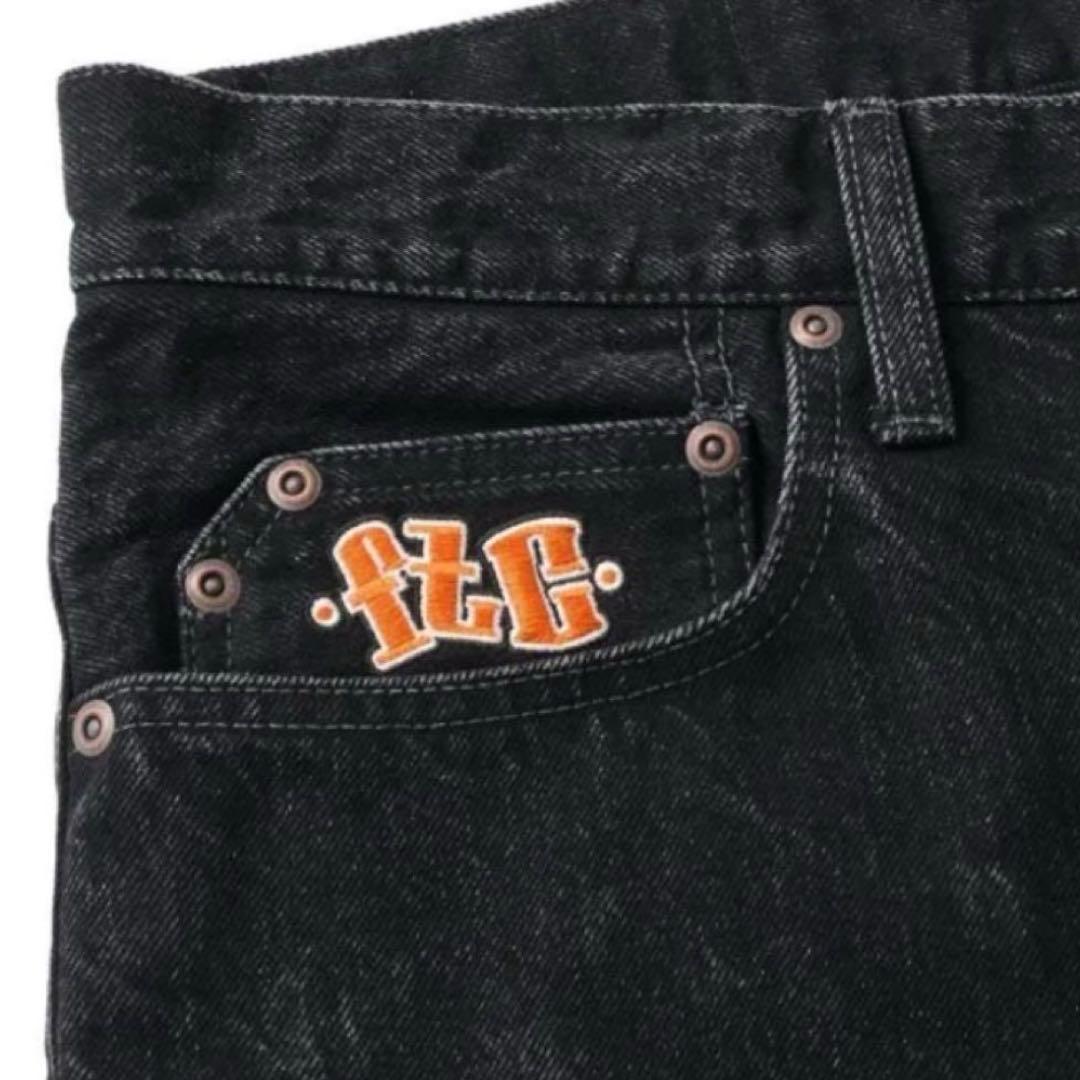 FTC / EMB ブラックデニムパンツ　25ss 人気　即完売　バギーパンツ