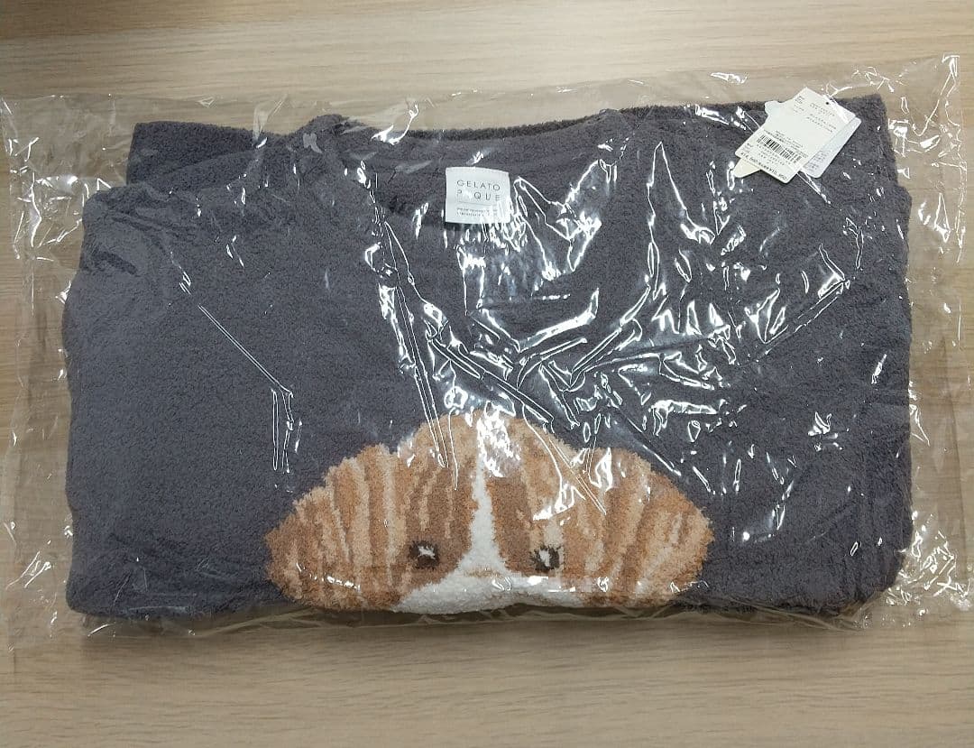 ジェラピケ メレンゲDOG ジャガードプルオーバー＆ ロングパンツセット