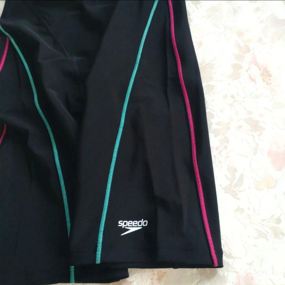 O 新品 speedo 練習水着 UltraStrech パッド付 撥水