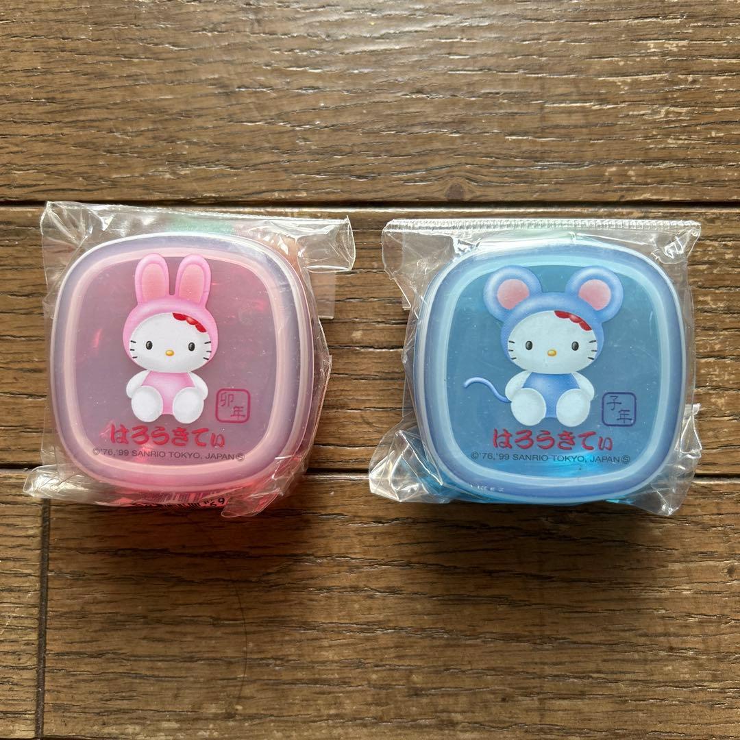 新品】サンリオ ハローキティ ミニタッパー 干支 レトロ 2個セット