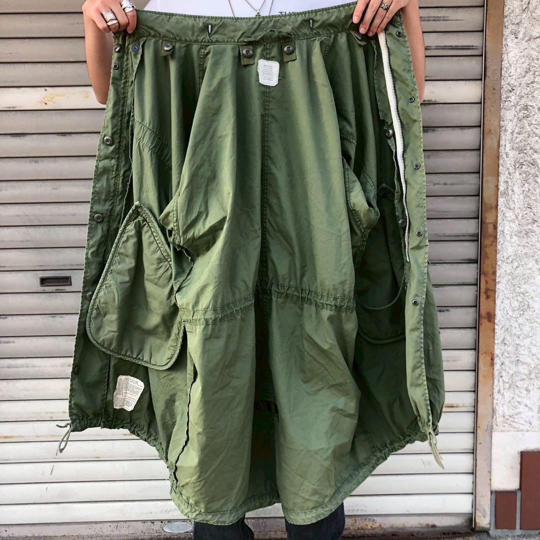 70s 米軍 実物 US ARMY M-65 フィッシュテール パーカー シエル