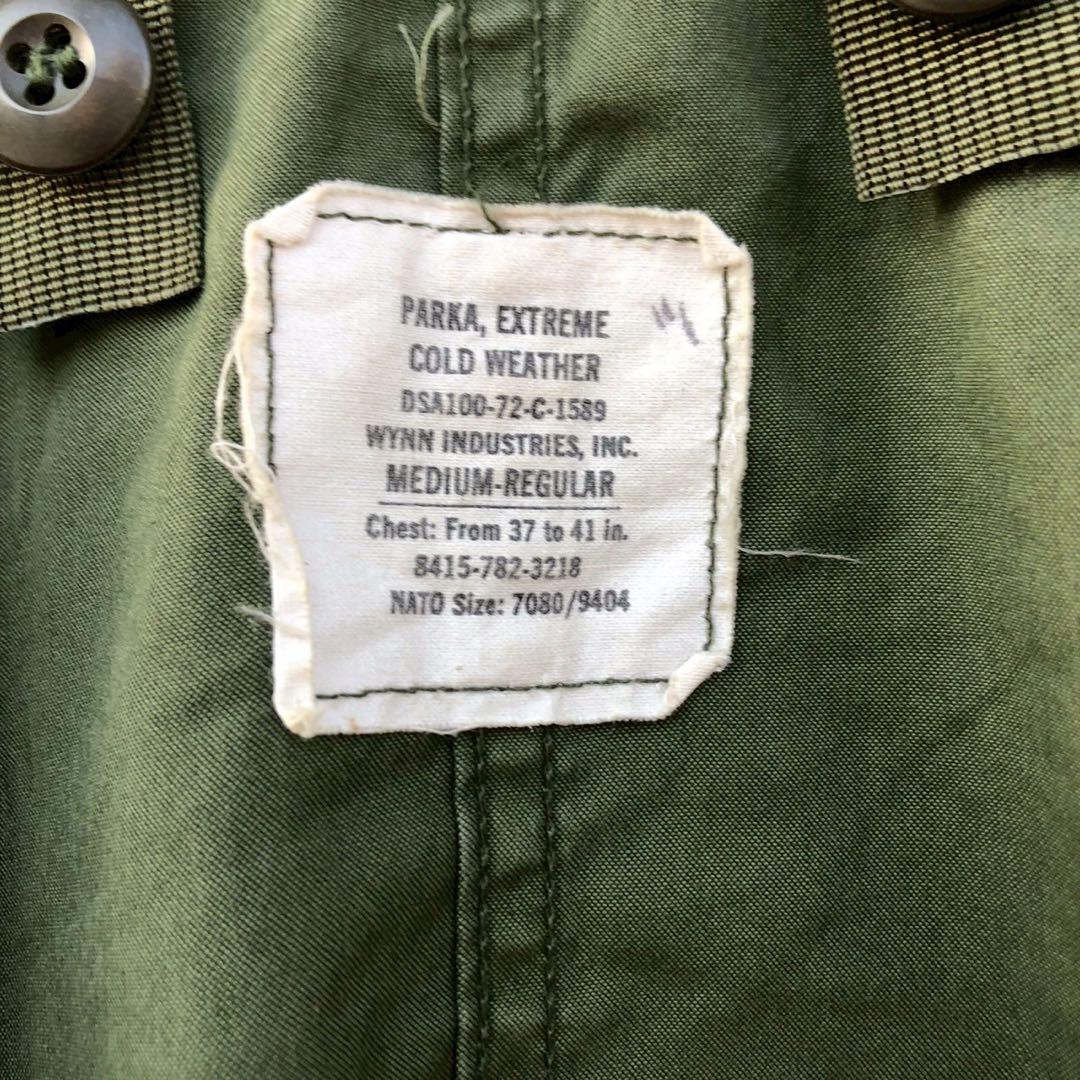 70s 米軍 実物 US ARMY M-65 フィッシュテール パーカー シエル