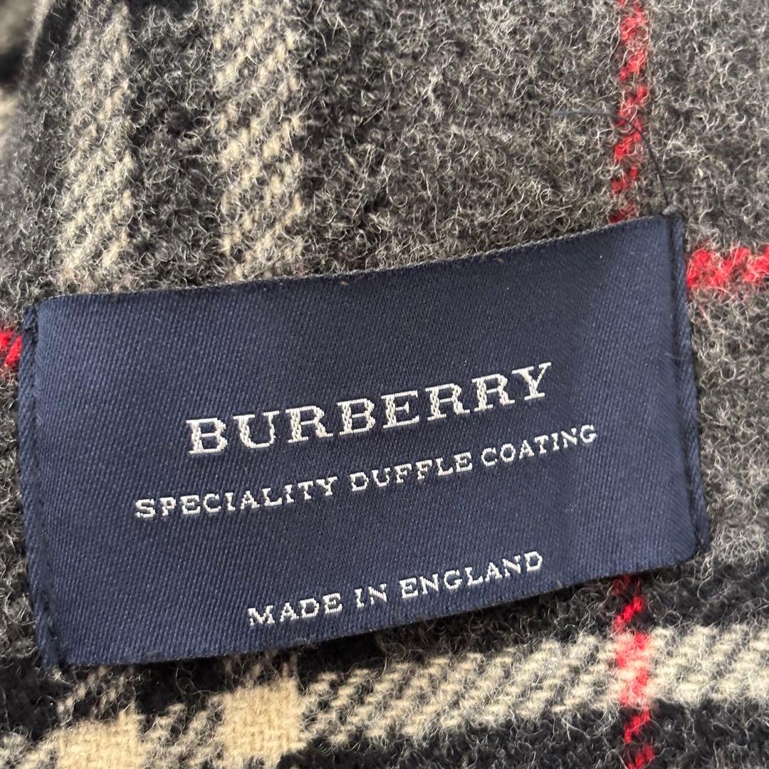 バーバリーロンドン ノバチェック ダッフルコート ウール メンズ48 L