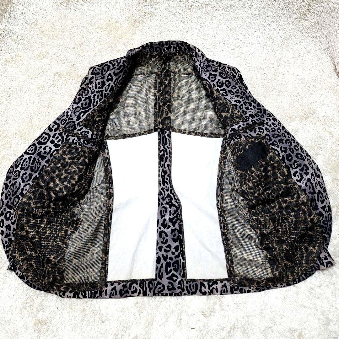 美品 ロエン レオパード スカル ドクロ スター テーラードジャケット