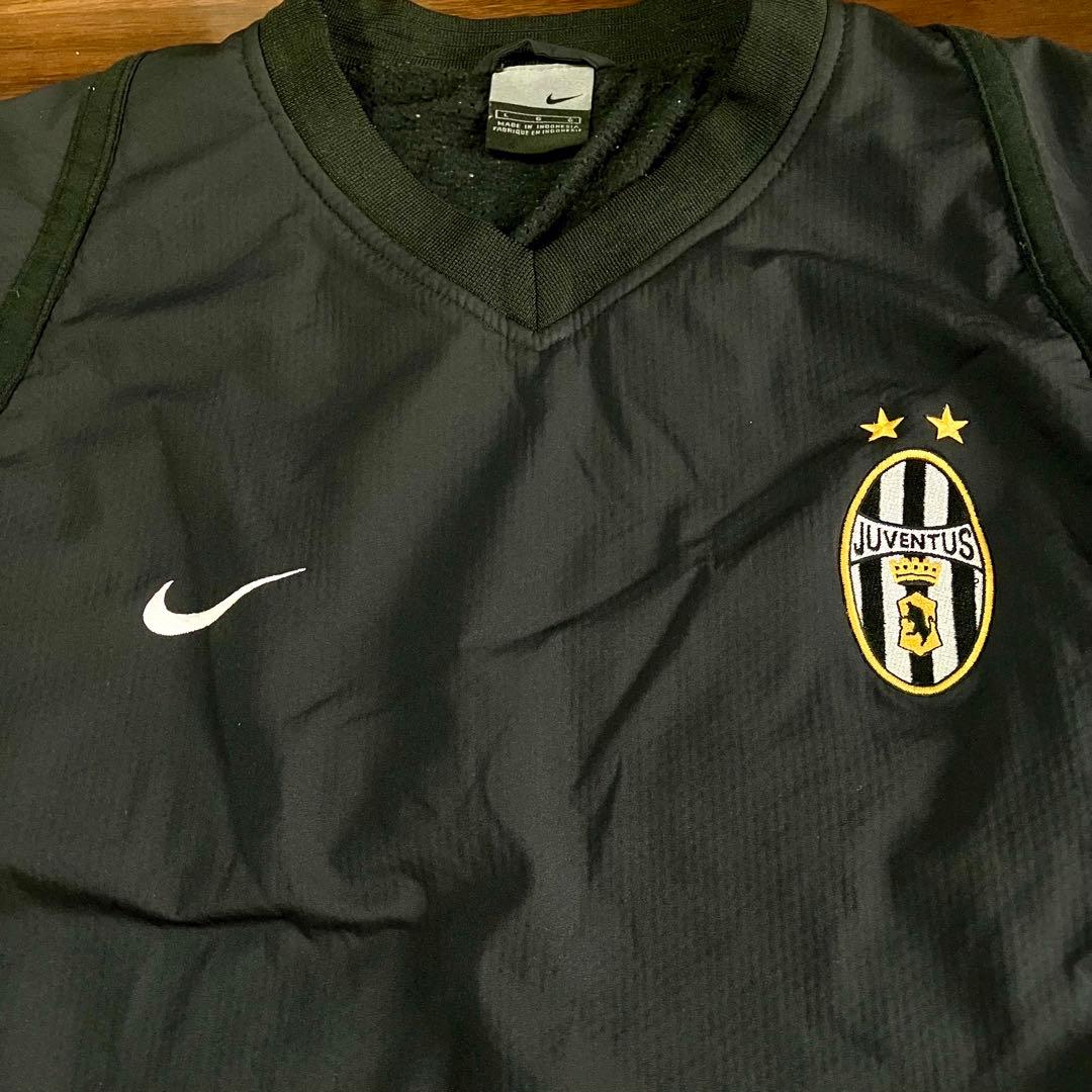 00s NIKE×JUVENTUS ナイロンプルオーバー ピステ L Y2K