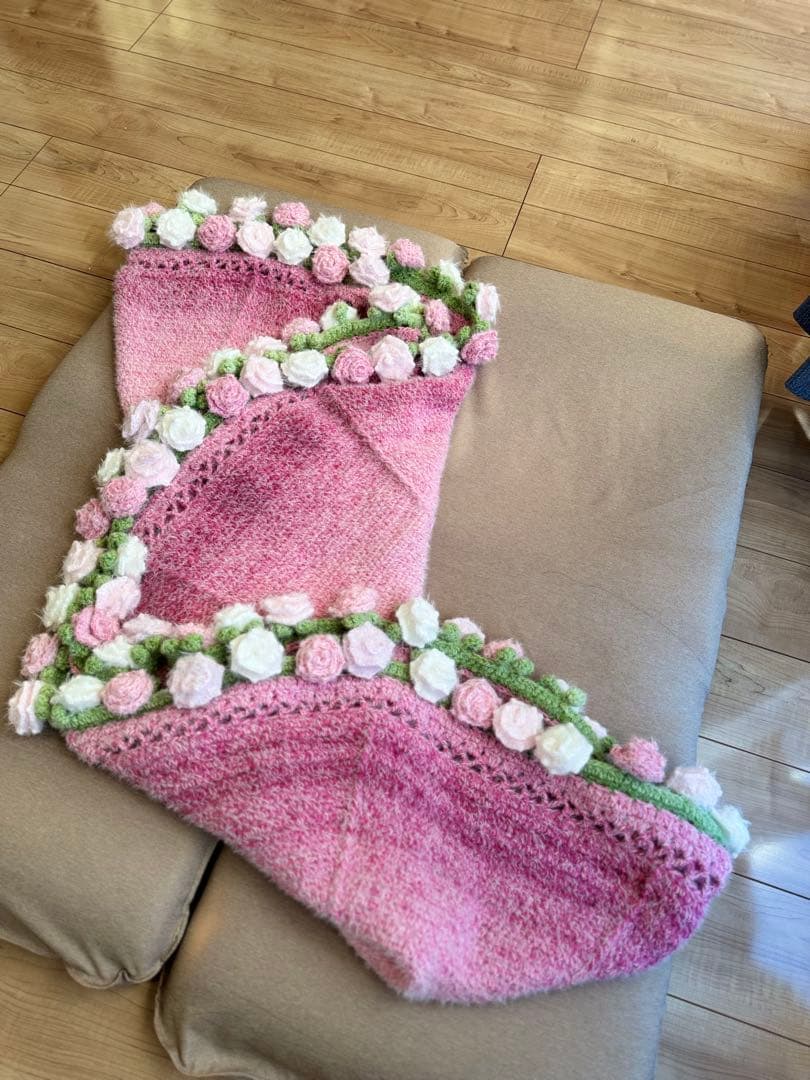 「ミーママさん専用」花束ブランケット150cm(12月6日までに)