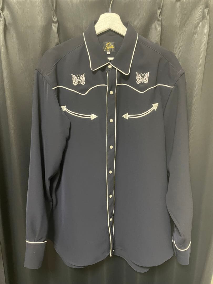 Needles ウエスタンシャツ カウボーイジャケット ネイビー Mサイズ