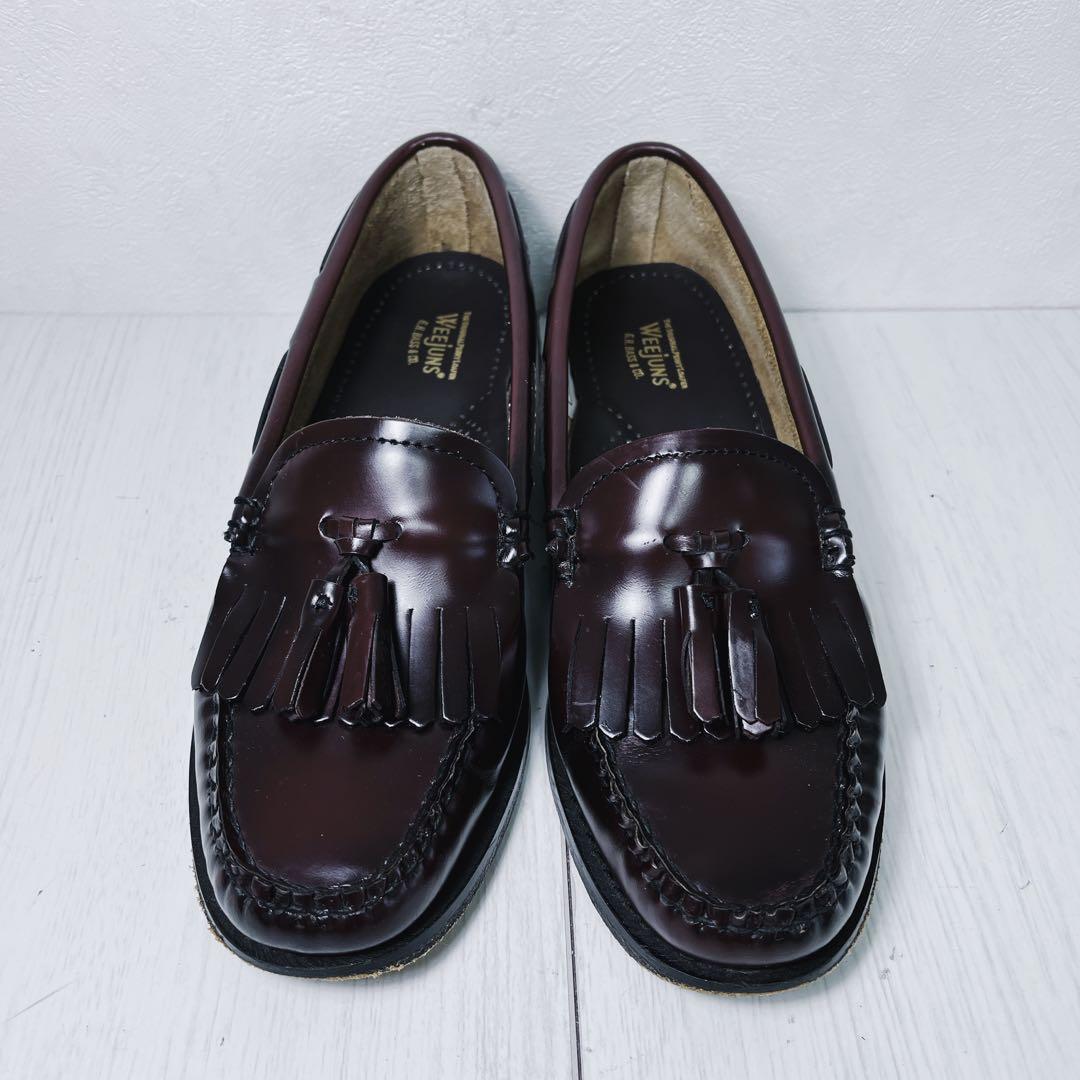 【美品】✨G.H.BASS 24㎝ タッセルローファー WINE 現行