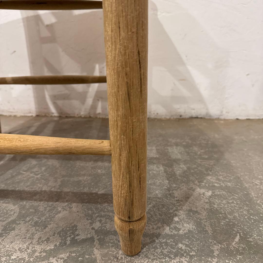 年末年始saleヴィンテージ　ダイニングチェア　カフェチェア　藁座面　剥離　5