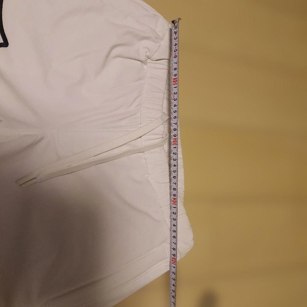 ムータ　muta　裏起毛　ホワイト ジョガーパンツ ロゴ入り