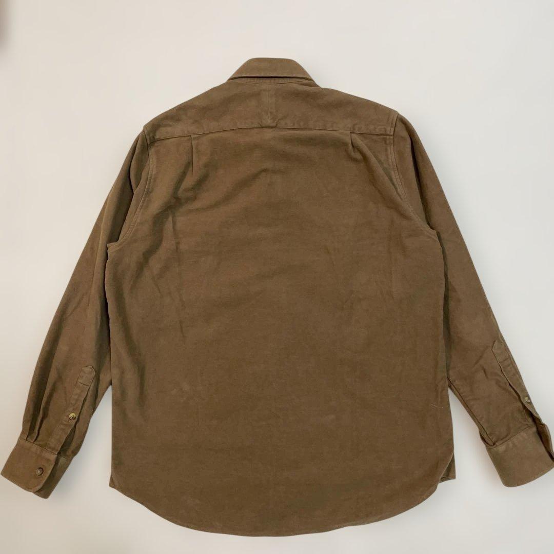 CORDINGS モールスキン　長袖　シャツ　15 1/2 ブラウン　トルコ製