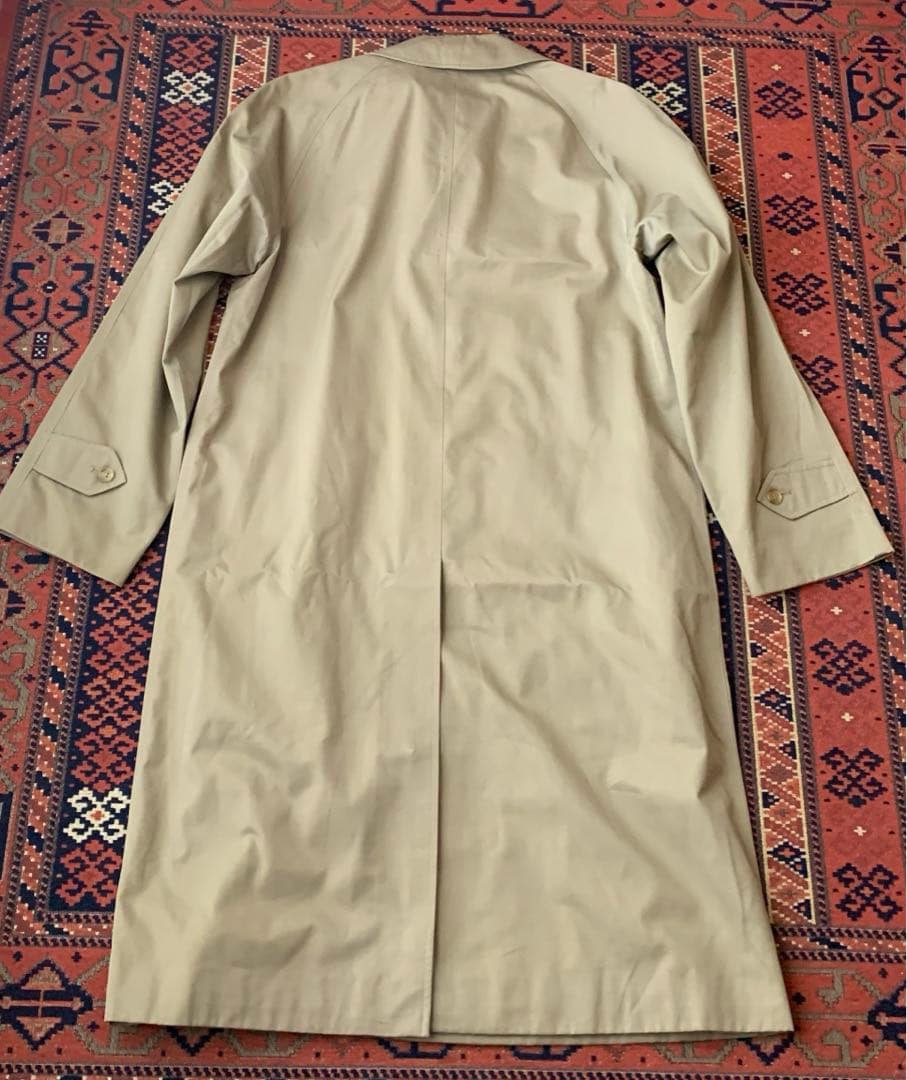 英国製 80s〜 バーバリー ステンカラーコート コットン ノバチェック メンズ