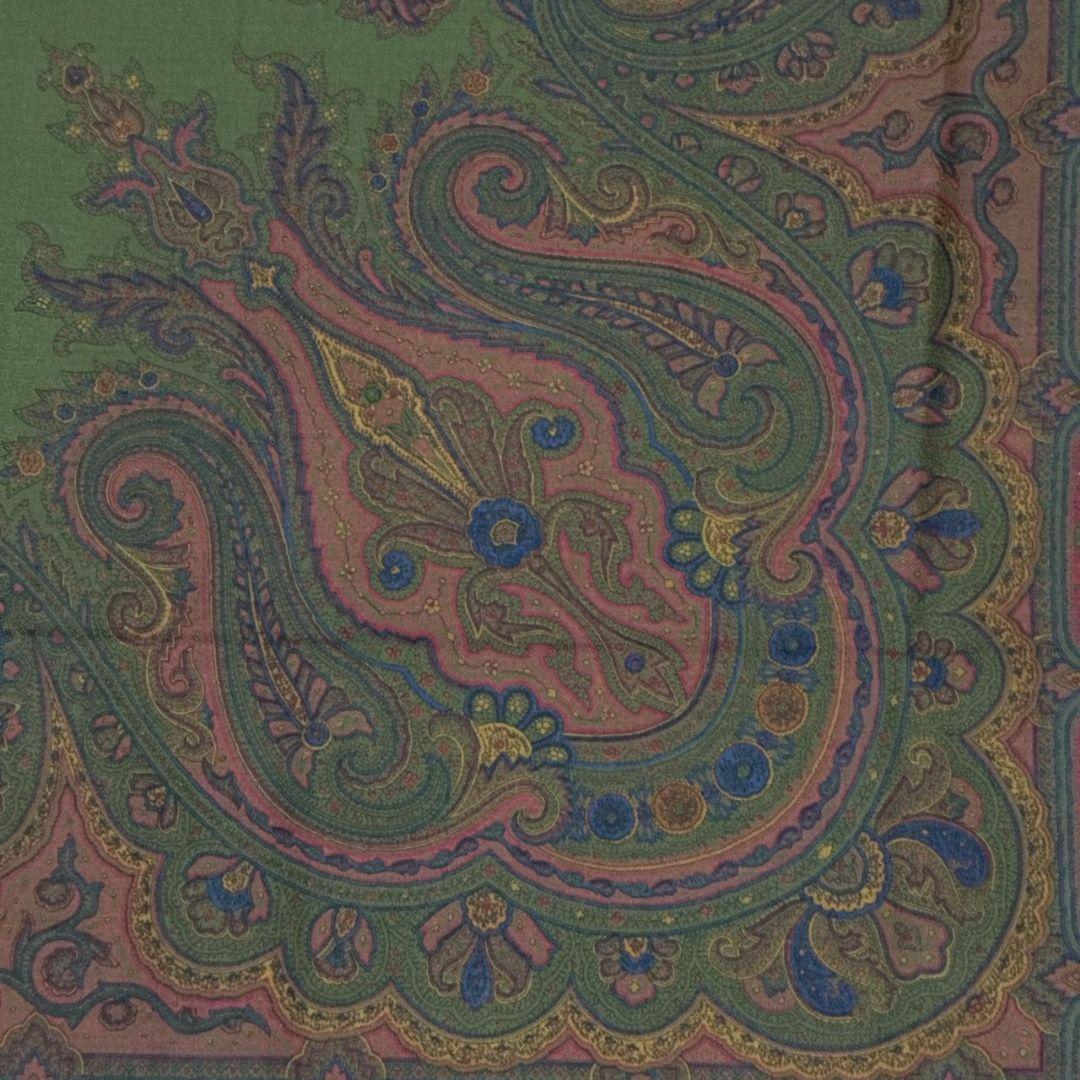 極美品✨ETRO エトロ シルク混 大判ストール スカーフ イタリア ペイズリー