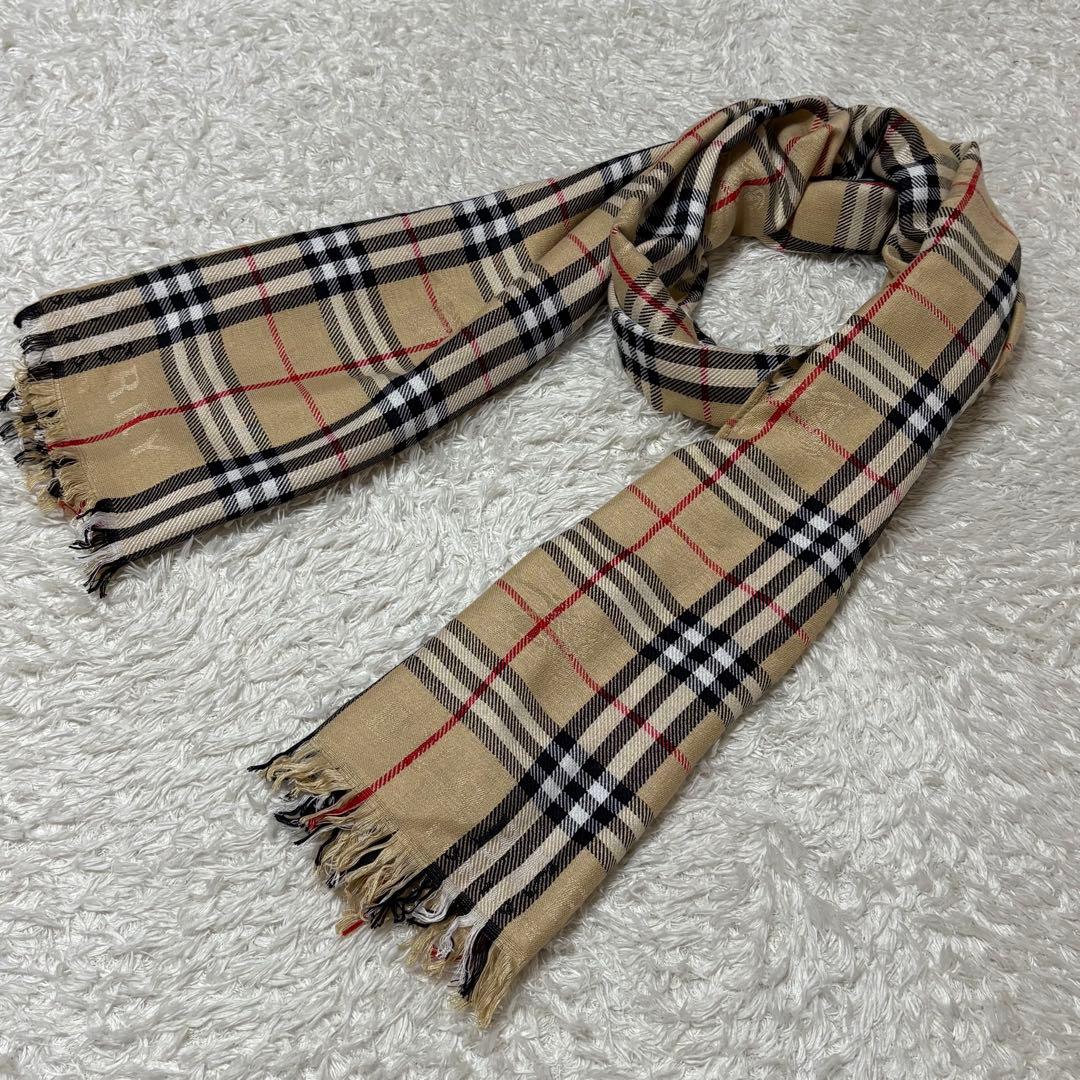 BURBERRY LONDON バーバリー大判　カシミヤ　シルク　ストール