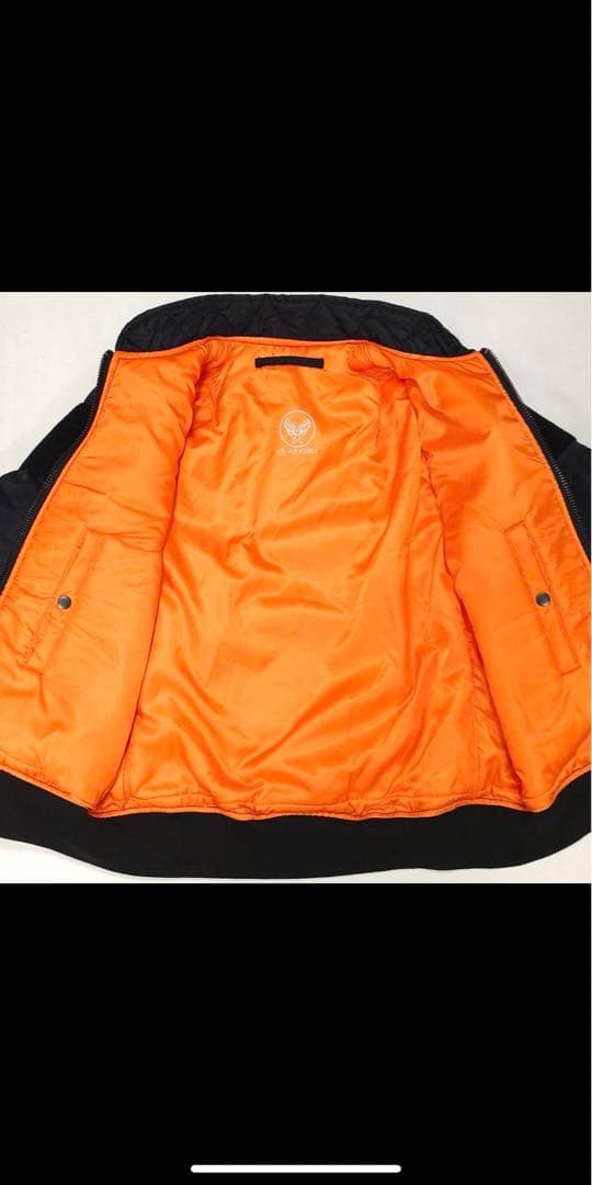 ワイパーインク カスタム MA-1 フライトジャケット ミリタリー ボンバー 黒