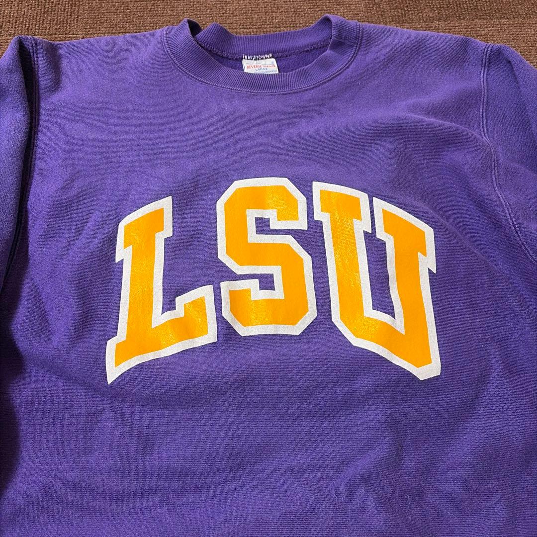 ま*２様 Championリバースウィーブ LSU カレッジ パープル 90s