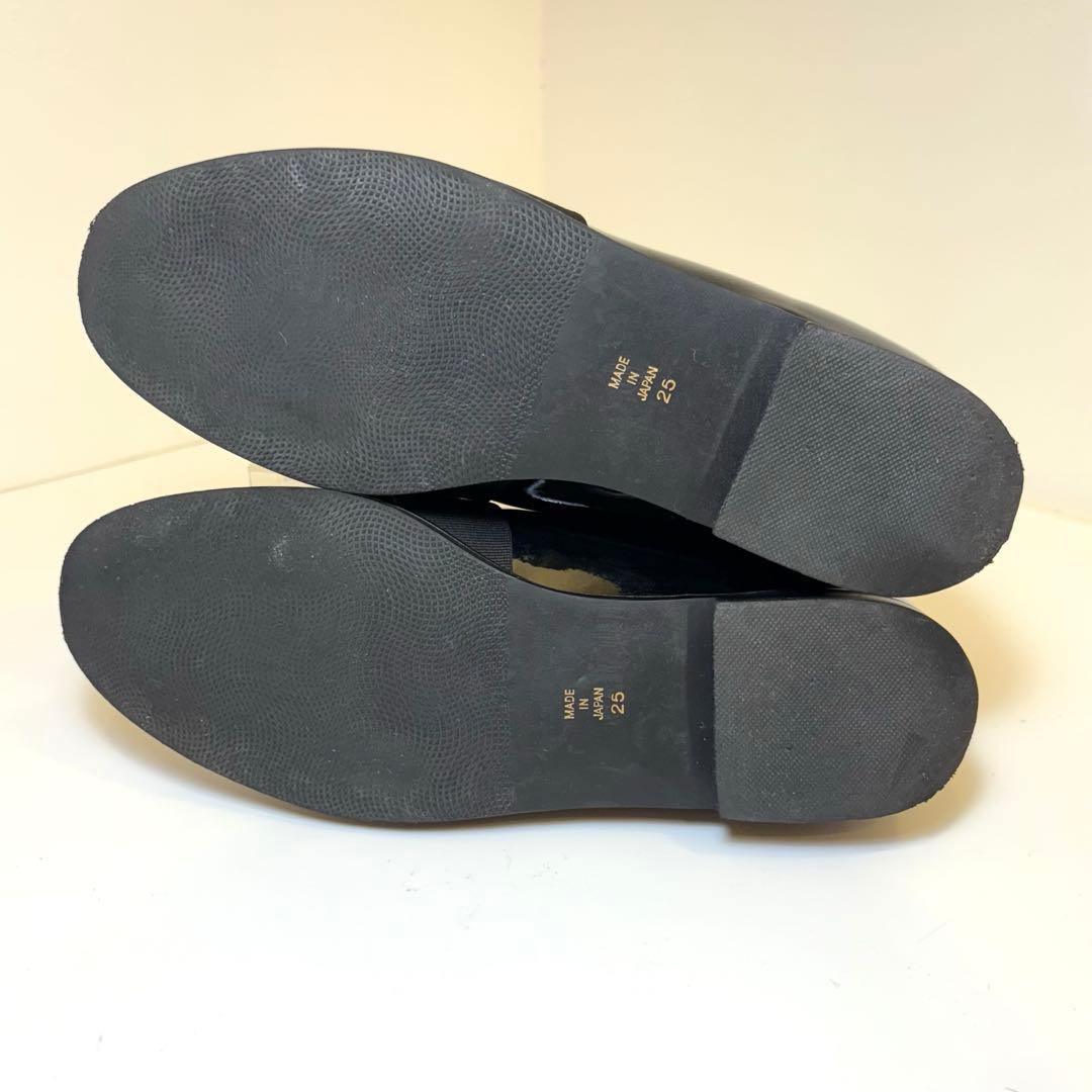 (美品)OHGA ブラックリボンローファー 25cm