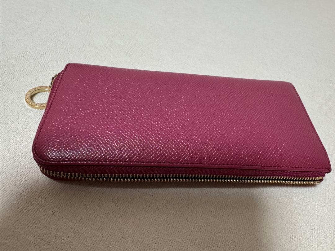 【ゆゆ】BVLGARI バーガンディ レザー 長財布