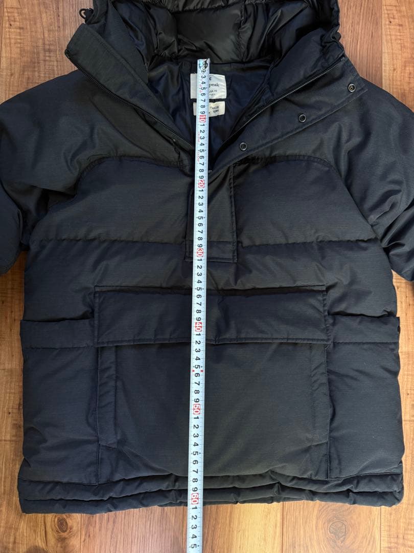 peak アノラックダウン 焚き　ブラック　S