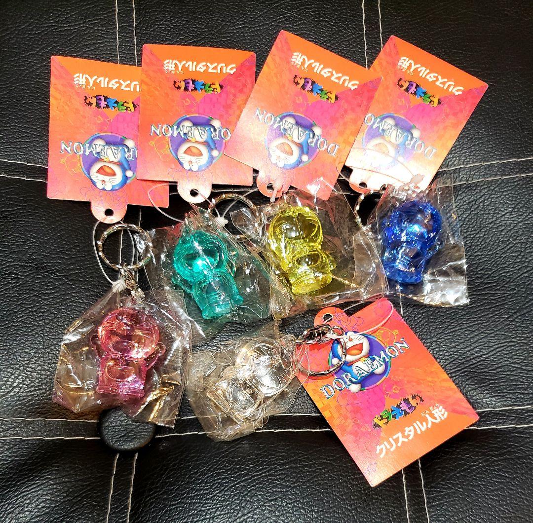 ドラえもん クリスタル人形 キーホルダー 5個 まとめ売り☆ 希少 未
