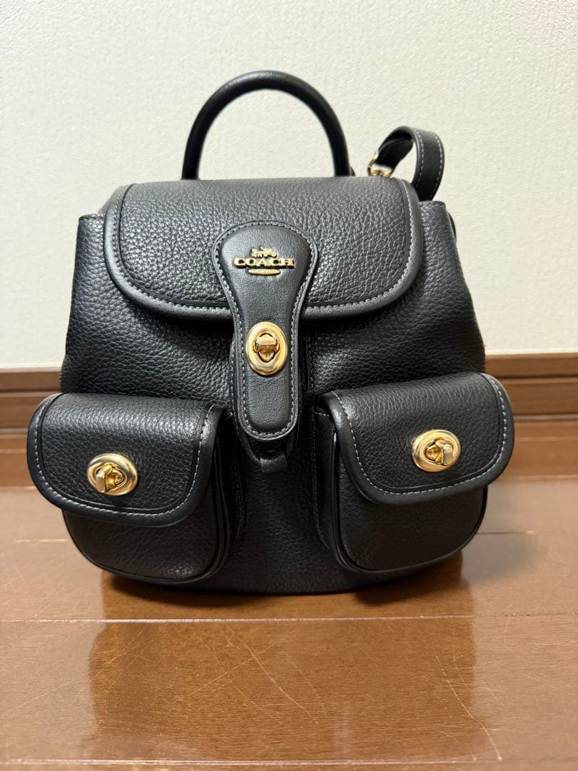 コーチ　ハドリー バックパック　ブラック　新品未使用