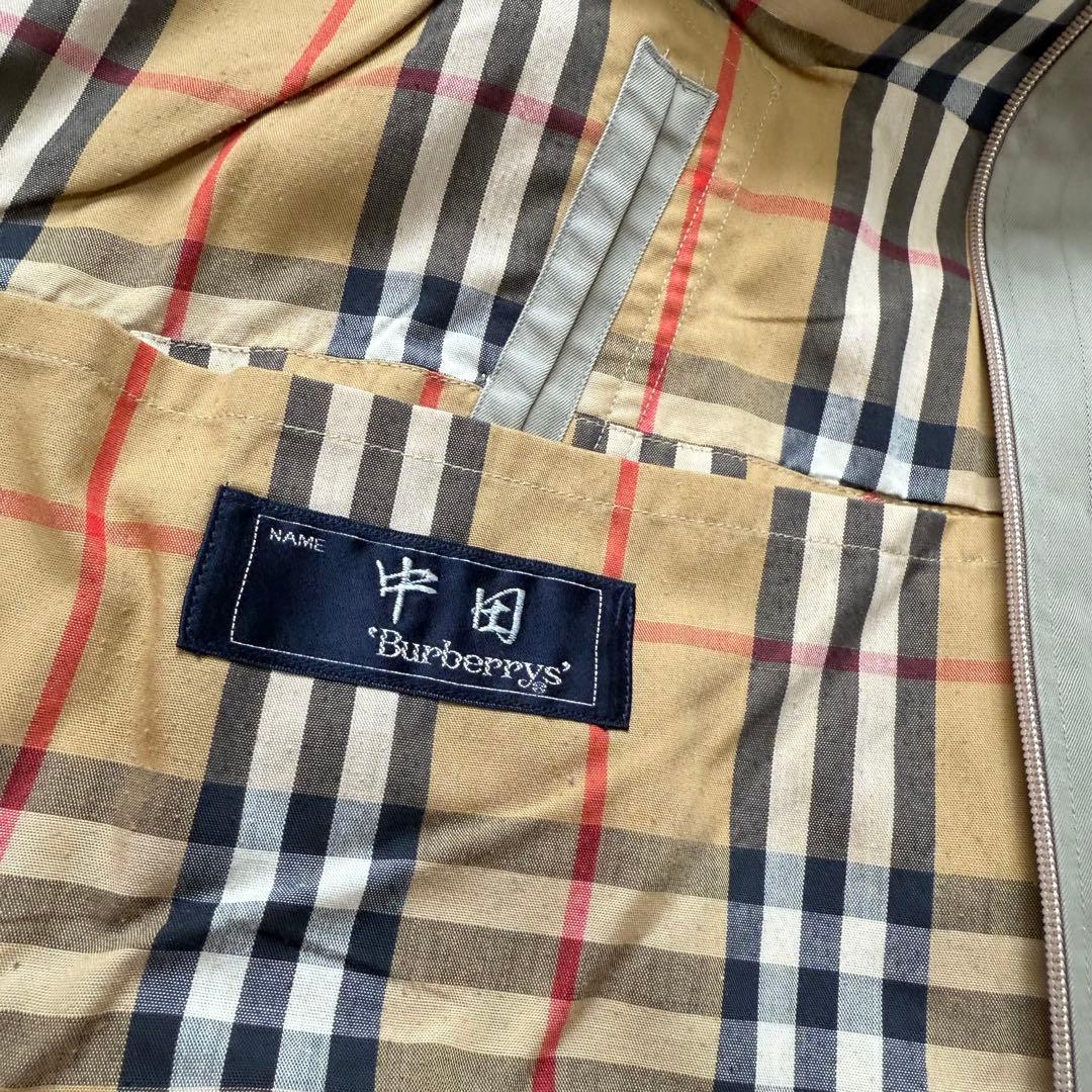 ★美品★バーバリーズ ステンカラーコート 比翼 ライナー オリーブ XL