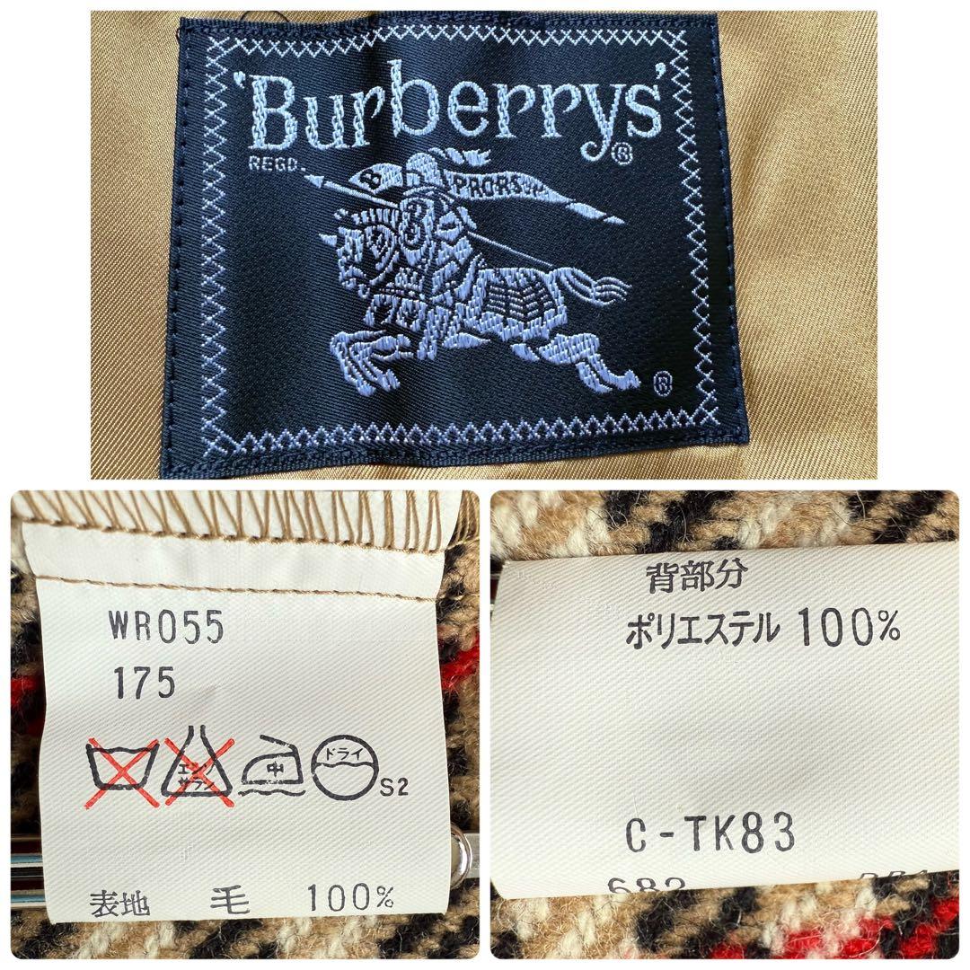 ★美品★バーバリーズ ステンカラーコート 比翼 ライナー オリーブ XL