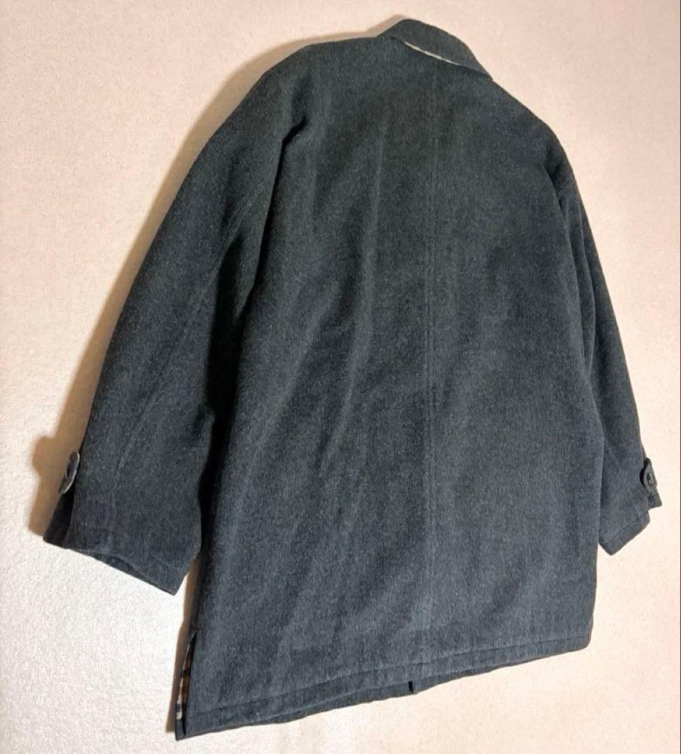 Aquascutumメルトンウール バルマカーンコート ステンカラーコート