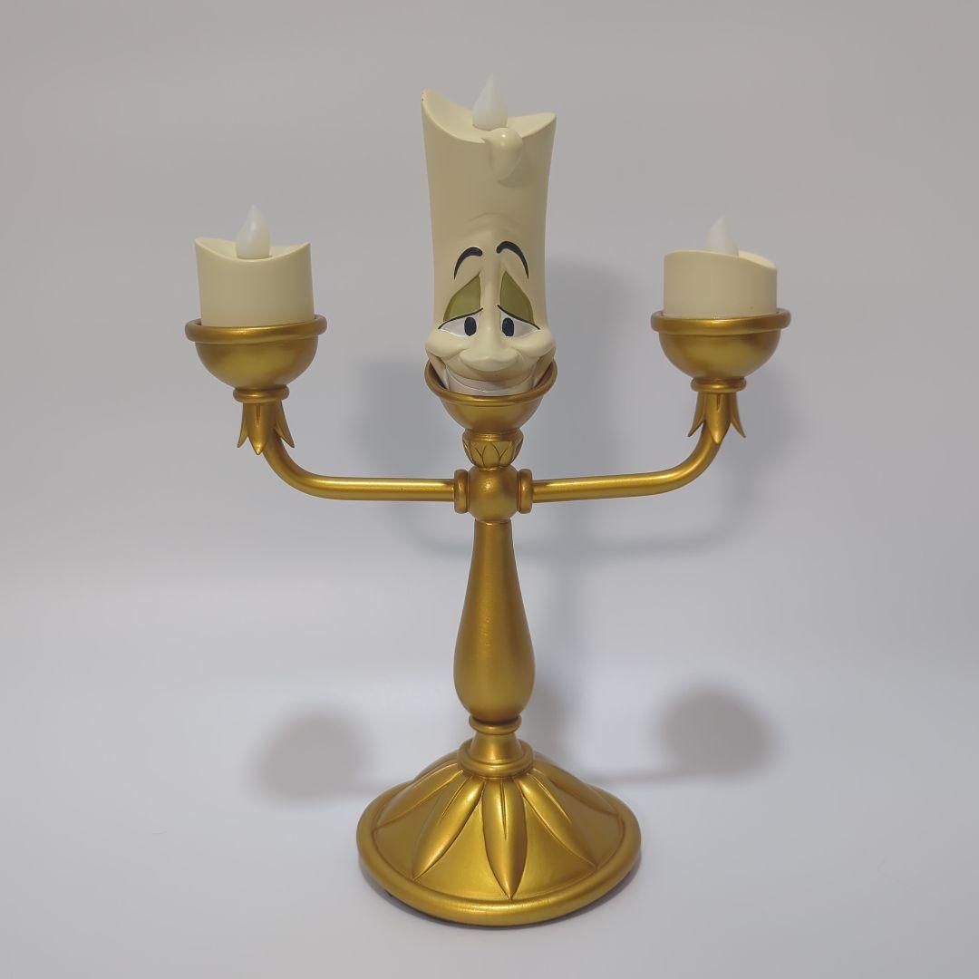 ​【美品】✨美女と野獣 ルミエール フィギュア ゴールド 海外限定