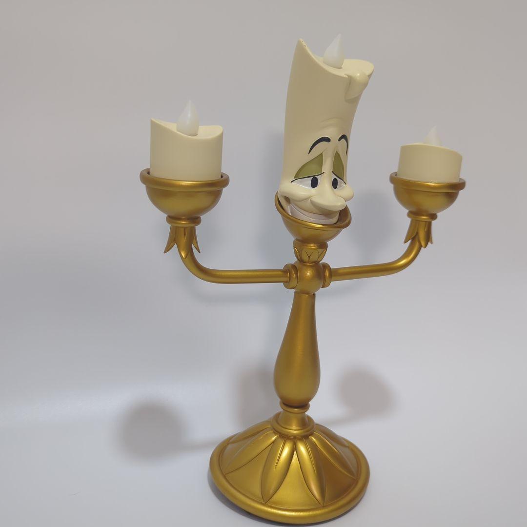 ​【美品】✨美女と野獣 ルミエール フィギュア ゴールド 海外限定