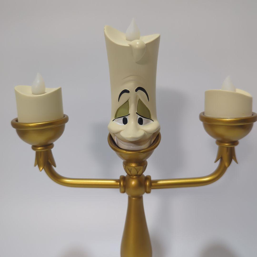 ​【美品】✨美女と野獣 ルミエール フィギュア ゴールド 海外限定