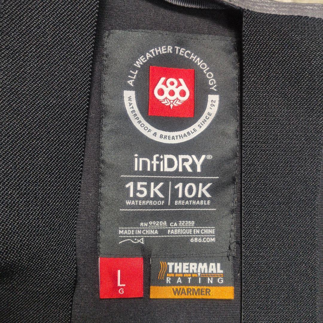 【人気✨686✨L】スキー スノー スノボ ウェア ビブパンツ