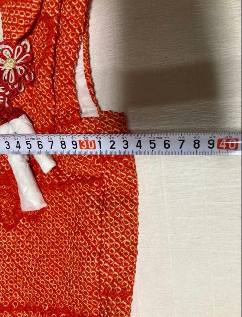 超豪華 七五三着物フルセット 着物被布長襦袢半襟付総絞り染め分け金糸3