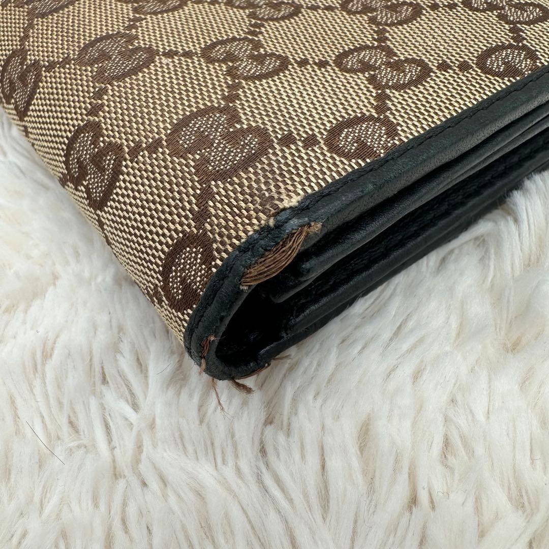 ✨箱あり✨美品　グッチ　長財布　GG柄　インターロッキング　キャンバス　ベージュ