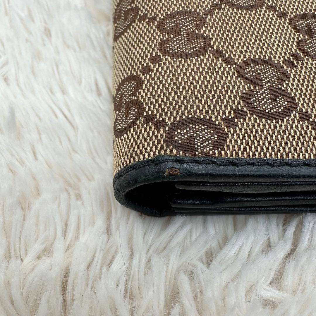 ✨箱あり✨美品　グッチ　長財布　GG柄　インターロッキング　キャンバス　ベージュ