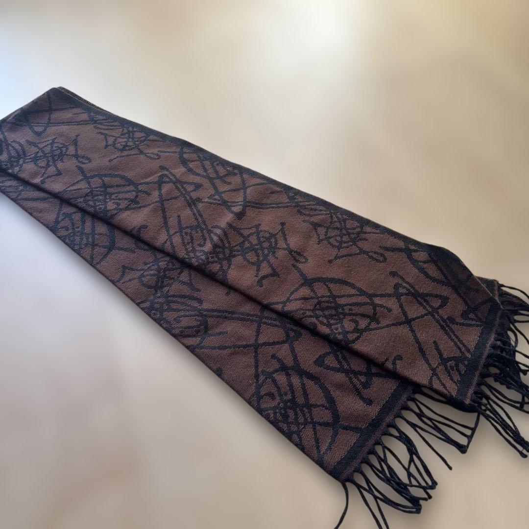 ビビアンウェストウッド　リバーシブル　マフラー　オーブ　ユニセックス　赤　黒