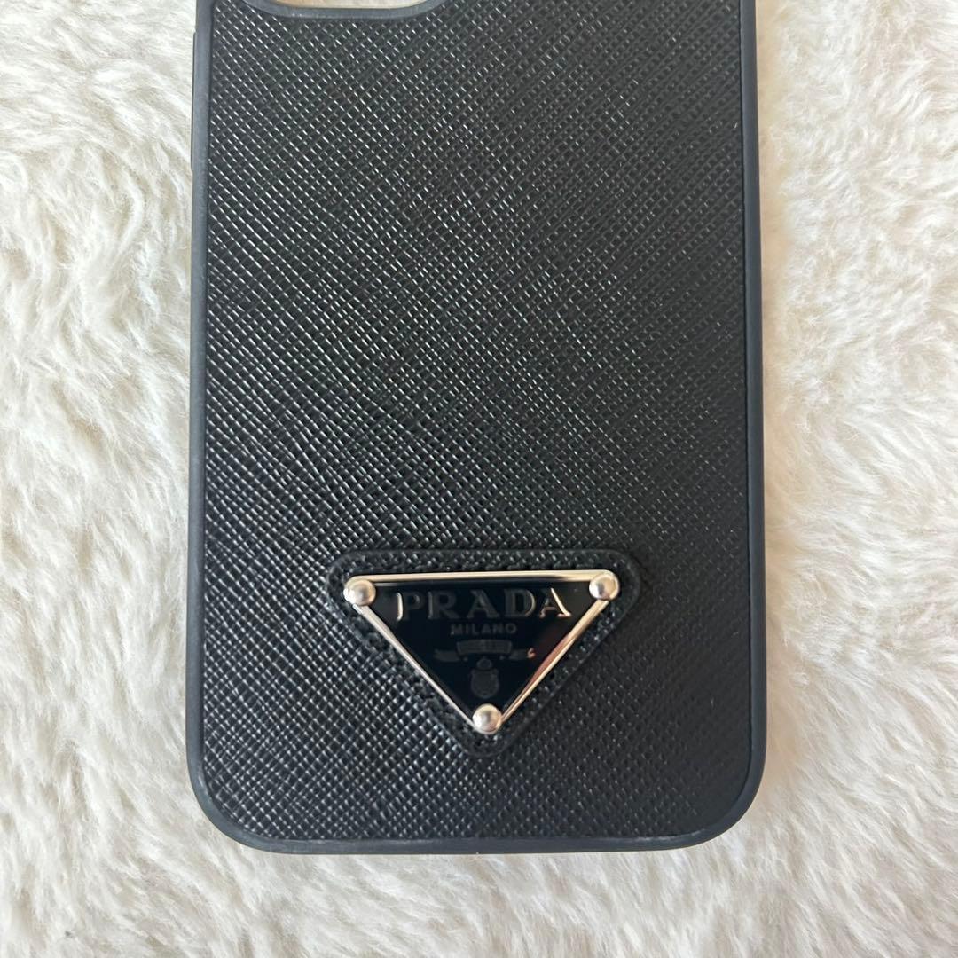 未使用級✨プラダ iPhoneケース 12mini サフィアーノレザー