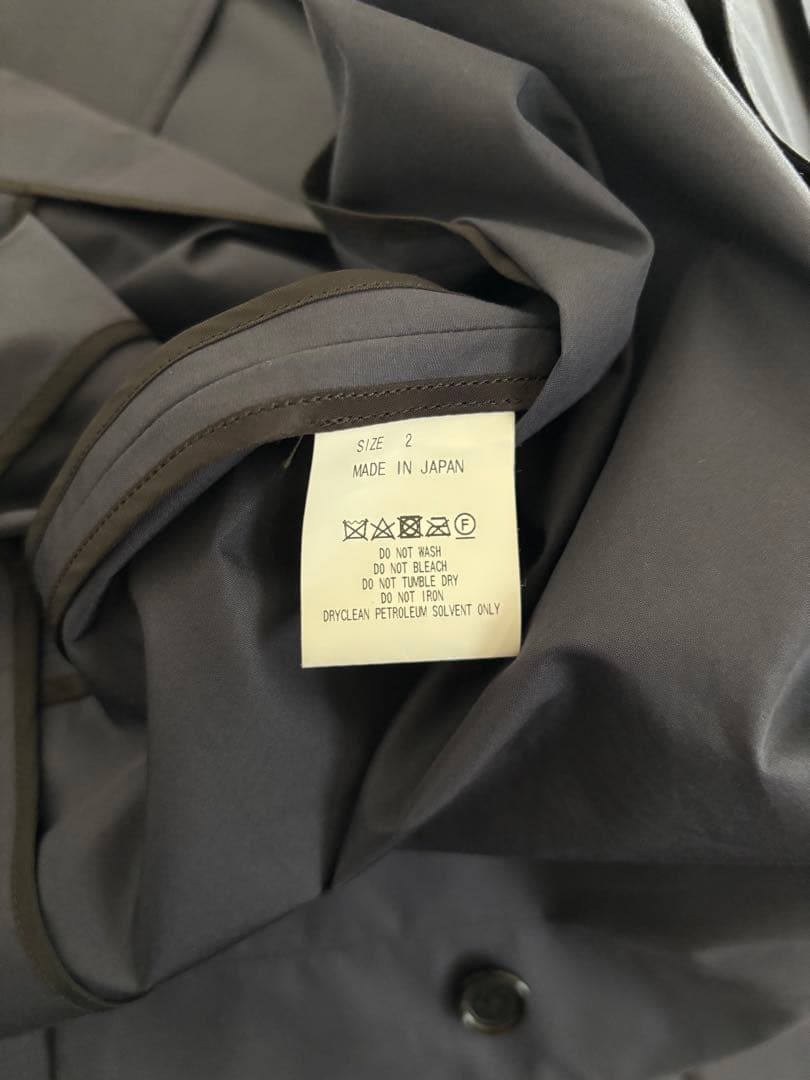 markaware25ssウェザークロスウォークアバウトコート2ネイビー