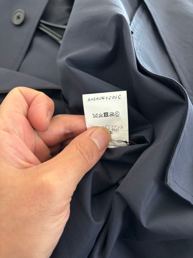 markaware25ssウェザークロスウォークアバウトコート2ネイビー